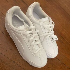 Puma Classic White Lace-Up Sneakers